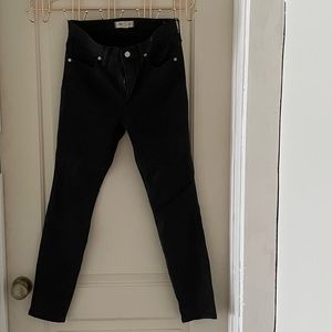 Madewell black denim skinny jeans, size 28 (size 6)